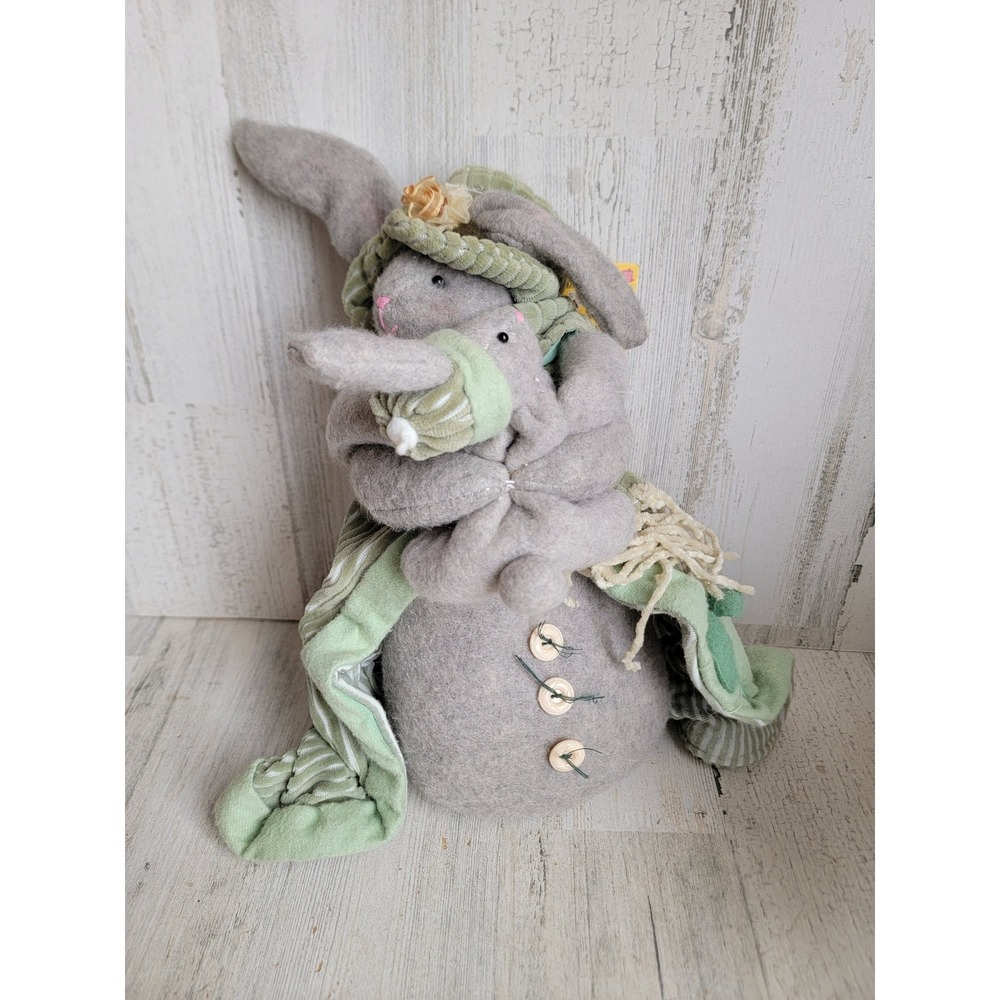 Melissa Ann Easter rabbit mom baby bunny home plush stuffed animal